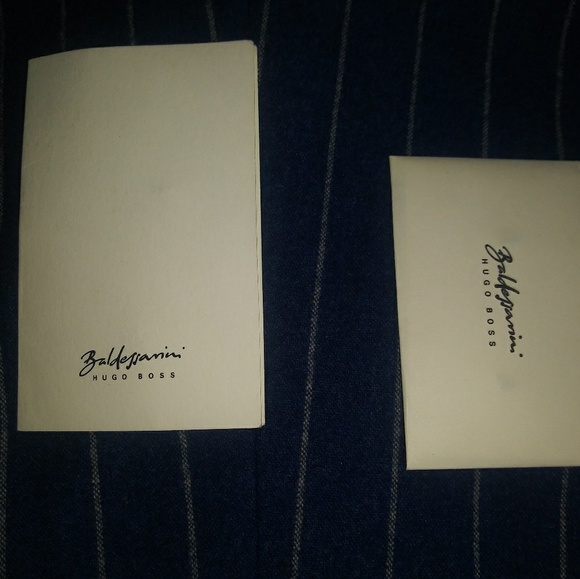 Hugo Boss Blue Pin-Striped Men's Wool Suit - Picture 6 of 8